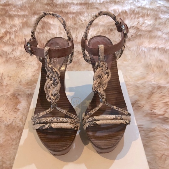 COACH Simona Snk/Waxy Lthr Sandal - Picture 4 of 8